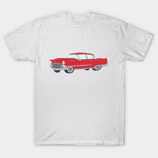 Rockabilly Vintage Car in Red T-Shirt